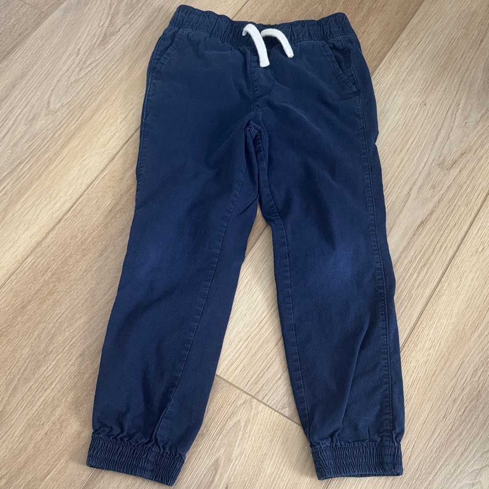 The Children's Place Dark Blue Kids Cotton Canvas Joggers
